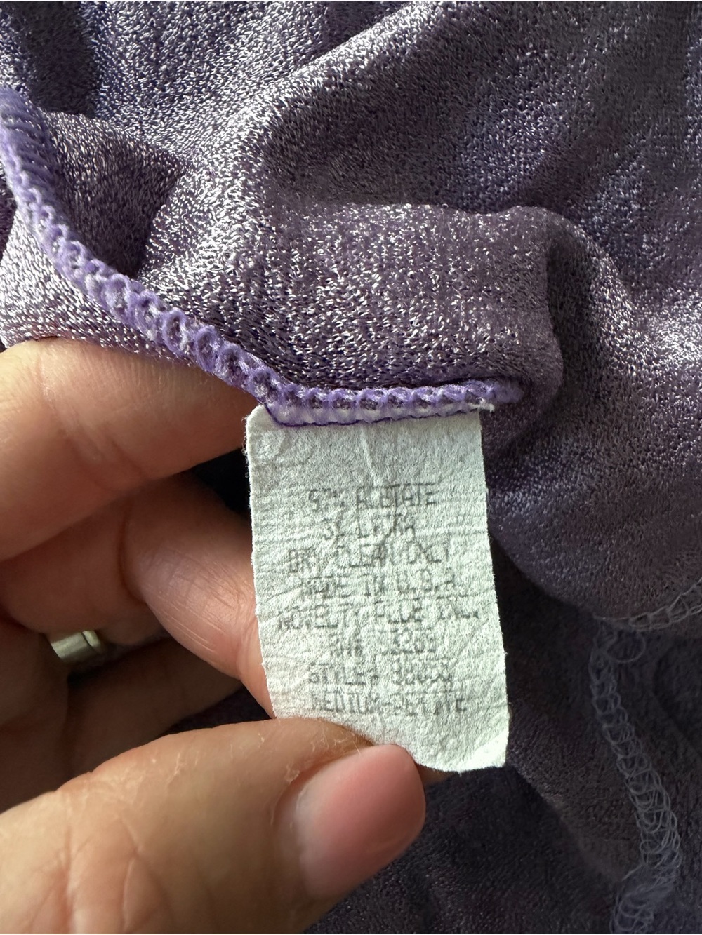 Ninety Petite Dusty Lavender Knit Top Size Medium - Picture 6 of 6